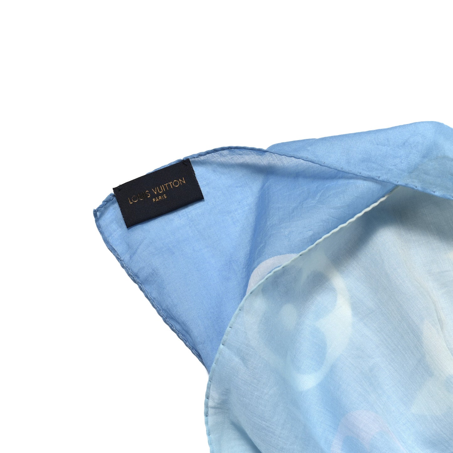 Cotton Gradient Monogram By The Pool Pareo Stole  Blue
