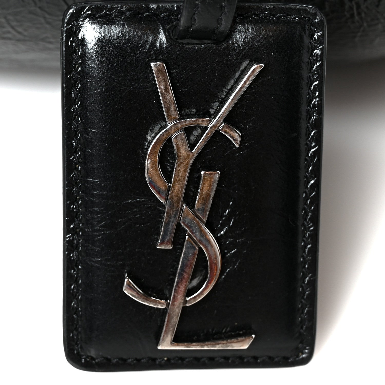 Saint Laurent Crinkled Calfskin Matelasse Monogram Large Niki Shopping Tote Bag Black 8 of 11