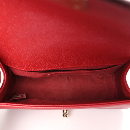 Chanel Caviar Quilted Small Boy Flap Red 5 of 10