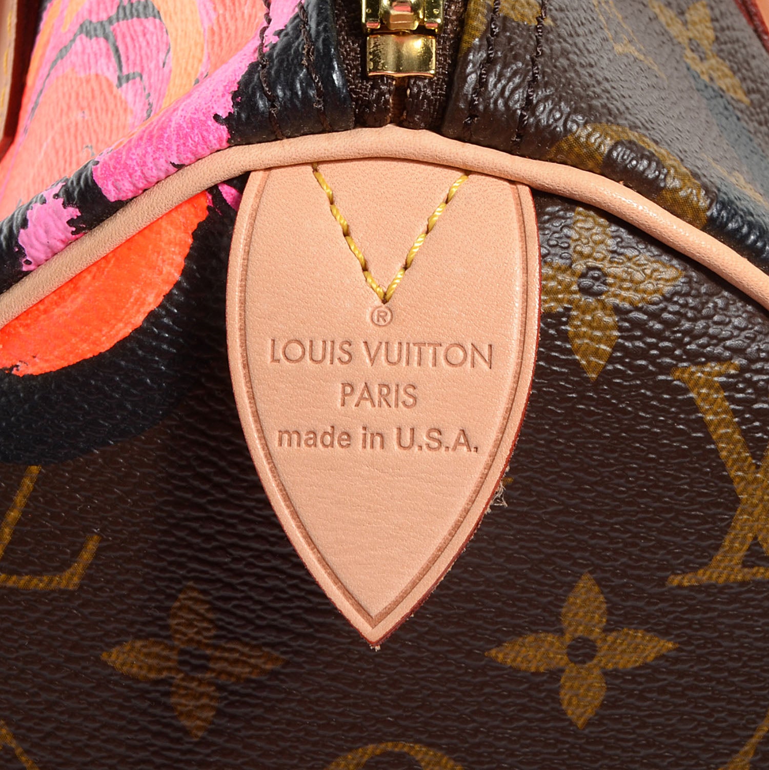 Louis Vuitton Monogram Roses Speedy 30 8 of 8