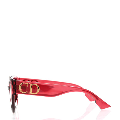 Christian Dior Acetate DDiorF Cat Eye Sunglasses Burgundy 3 of 8