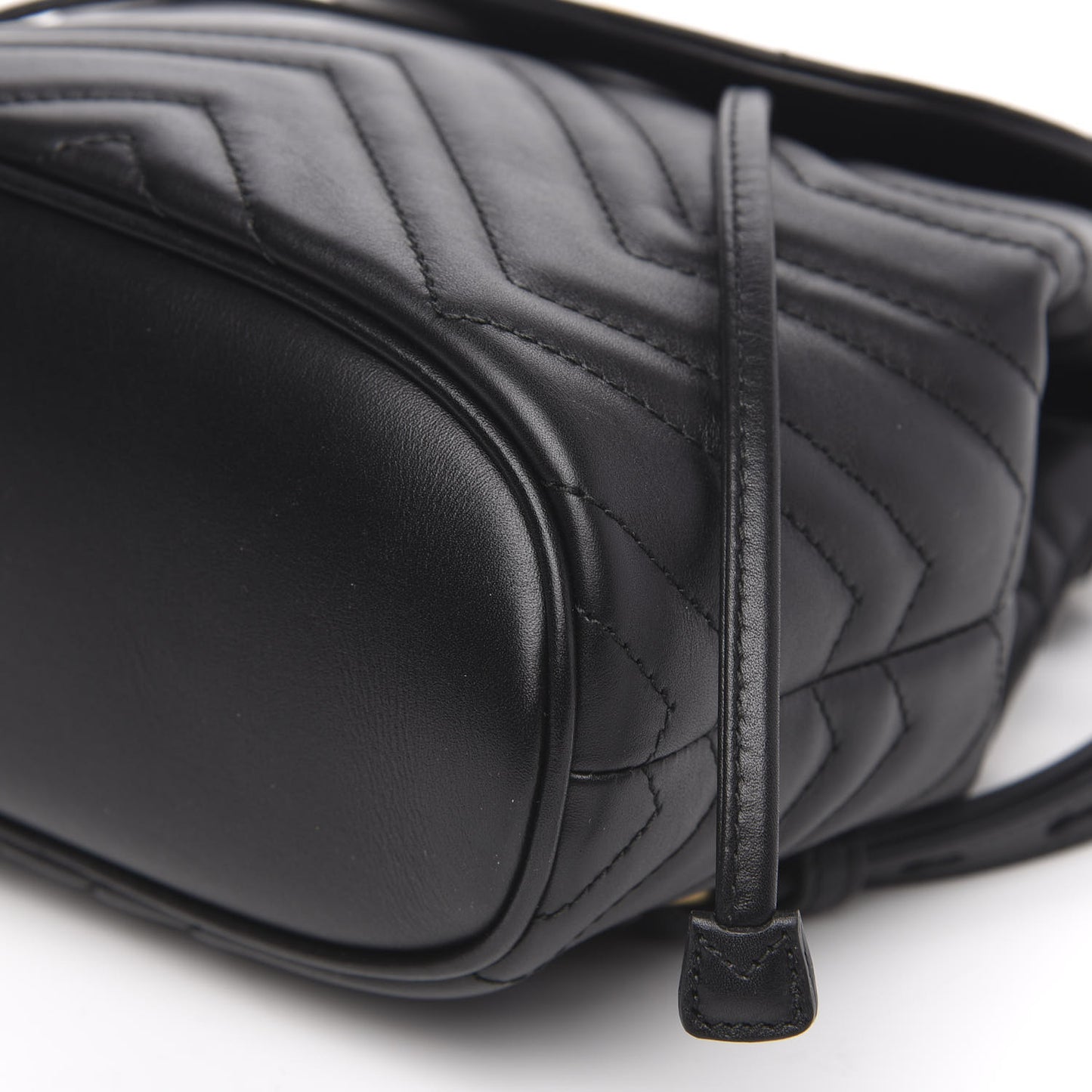 Calfskin Matelasse GG Marmont Flap Backpack Black