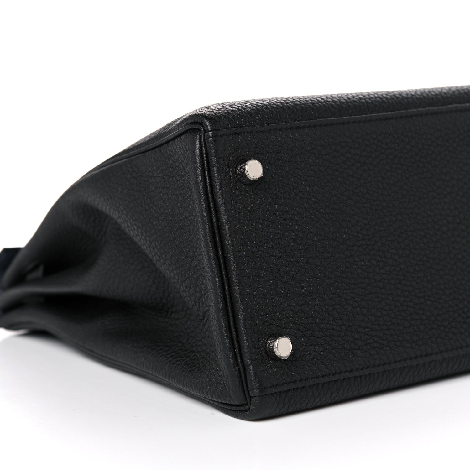 Hermes Togo Verso Kelly Retourne 35 Black Bleu Agate 8 of 14