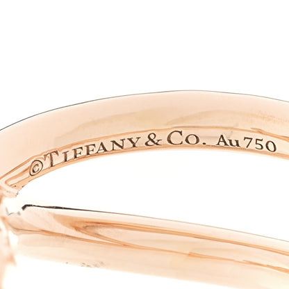 Tiffany 18K Rose Gold Knot Double Row Ring 49 5 4 of 5