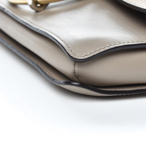 Chloe Suede Calfskin Small Faye Shoulder Bag Motty Grey 11 of 13