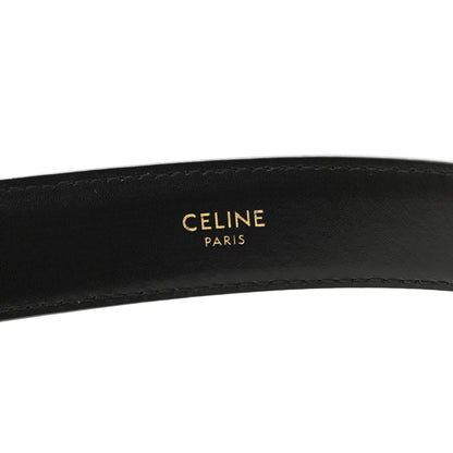 Celine Box Calfskin Medium 25mm Triomphe Belt 85 34 Black 5 of 6