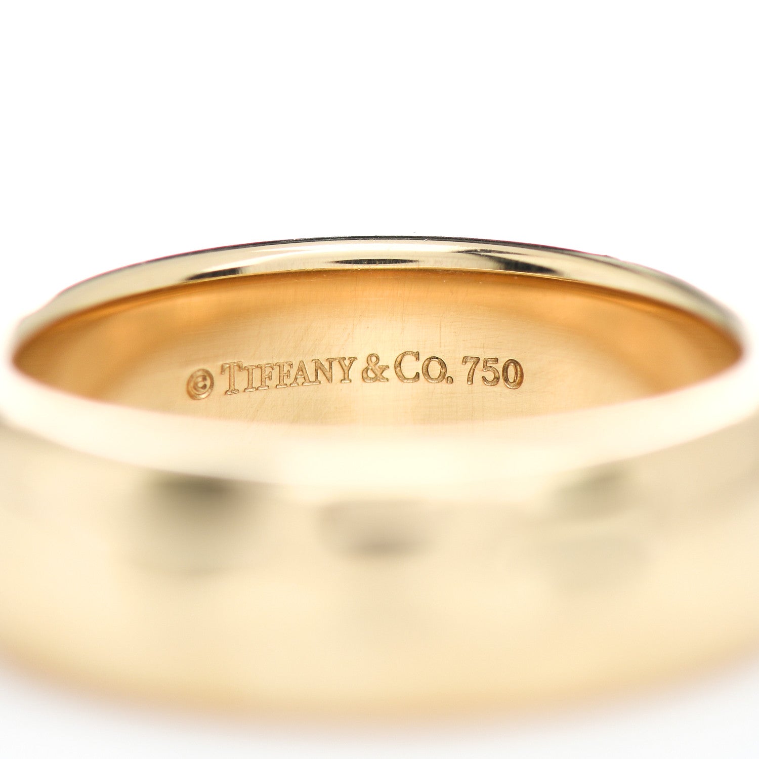 Tiffany 18K Yellow Gold 6mm Classic Wedding Band Ring 50 5.25 4 of 4