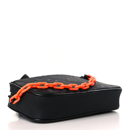 Louis Vuitton Taurillon Monogram Uniformes Solar Ray Soft Pochette Volga Belt Bag Black 4 of 9