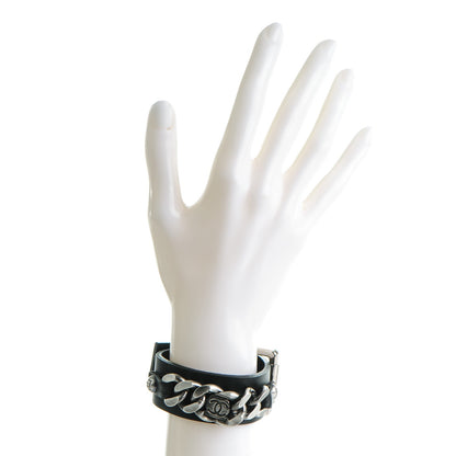 Chanel CC Chain Buckle Bracelet Black 2 of 5