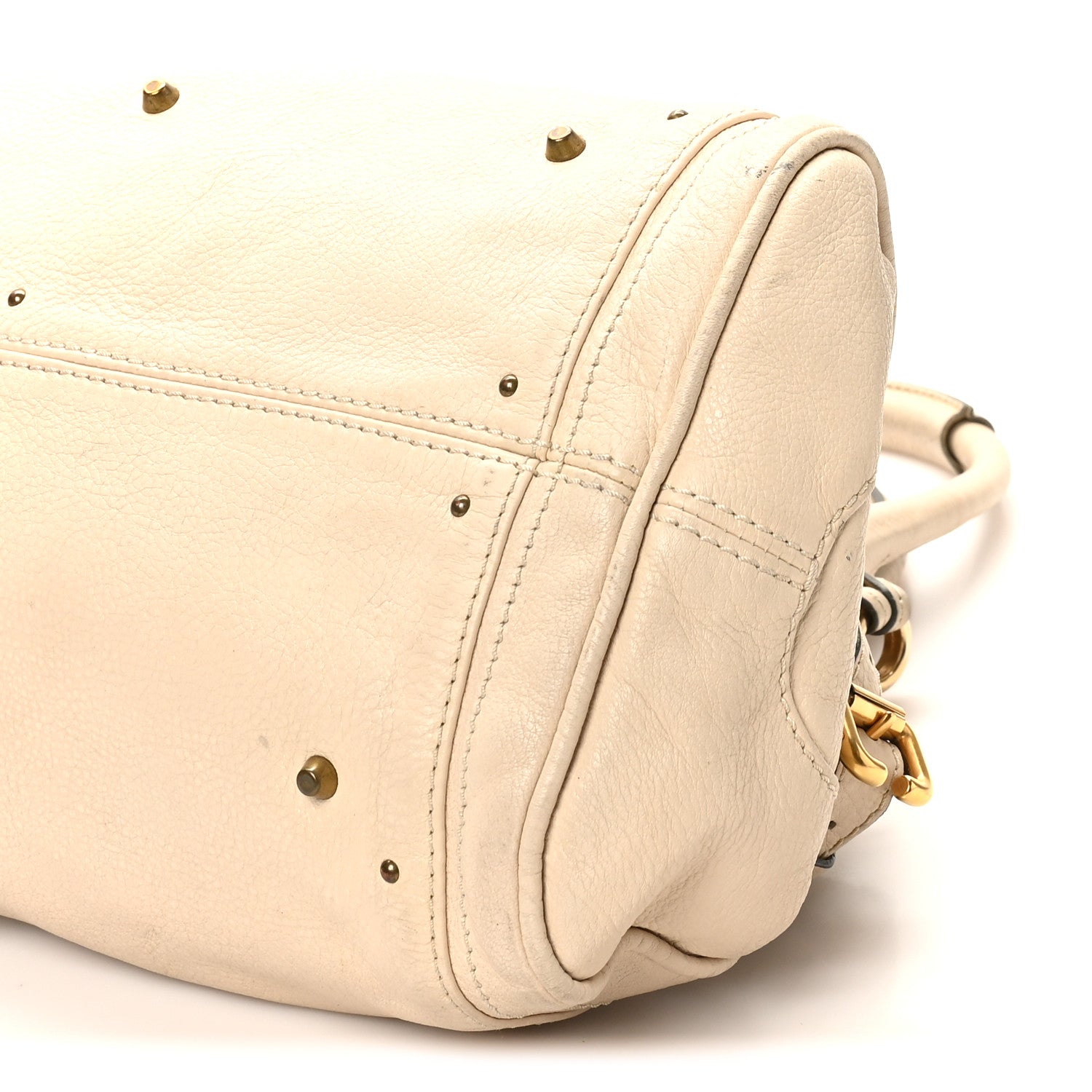 Chloe Calfskin Medium Paddington Satchel Ivory 10 of 11
