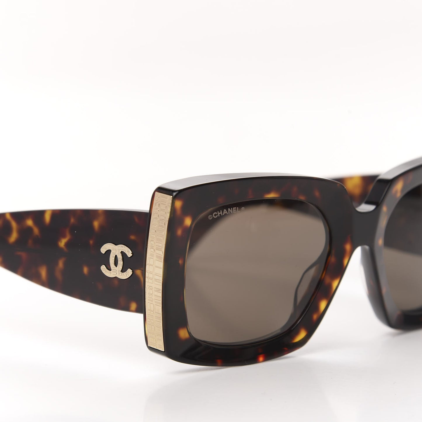 Acetate Rectangle Sunglasses 5435 Tortoise