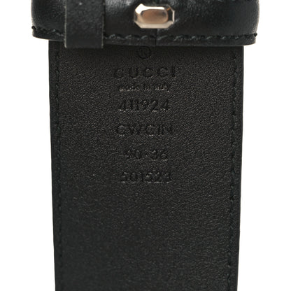 Gucci Guccissima Signature Interlocking G 40mm Belt 90 36 Black 4 of 4