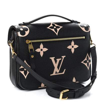 Louis Vuitton Empreinte Monogram Giant Pochette Metis Black Beige 3 of 10