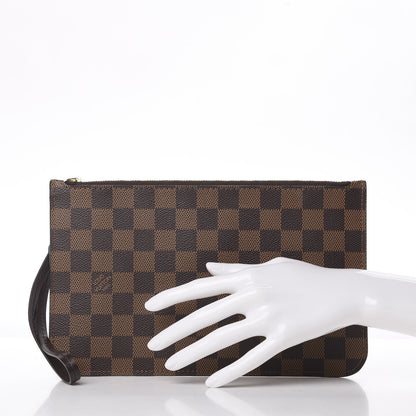 Louis Vuitton Damier Ebene Neverfull MM GM Pochette 3 of 11