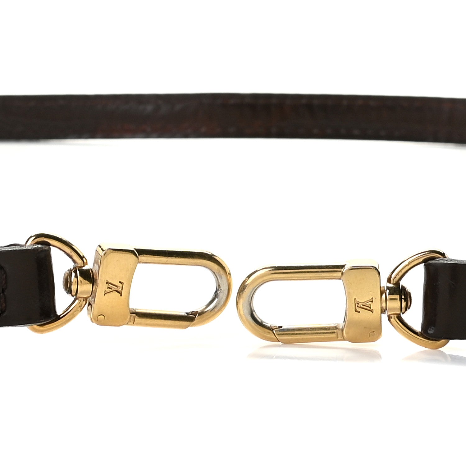 Louis Vuitton Calfskin 16mm Adjustable Shoulder Strap Brown 5 of 5