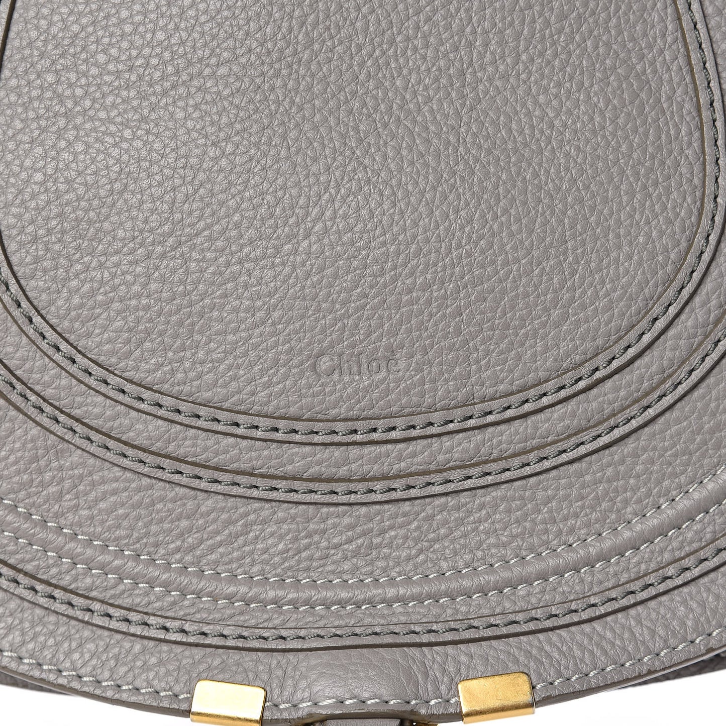 Calfskin Medium Marcie Round Crossbody Bag Cashmere Grey