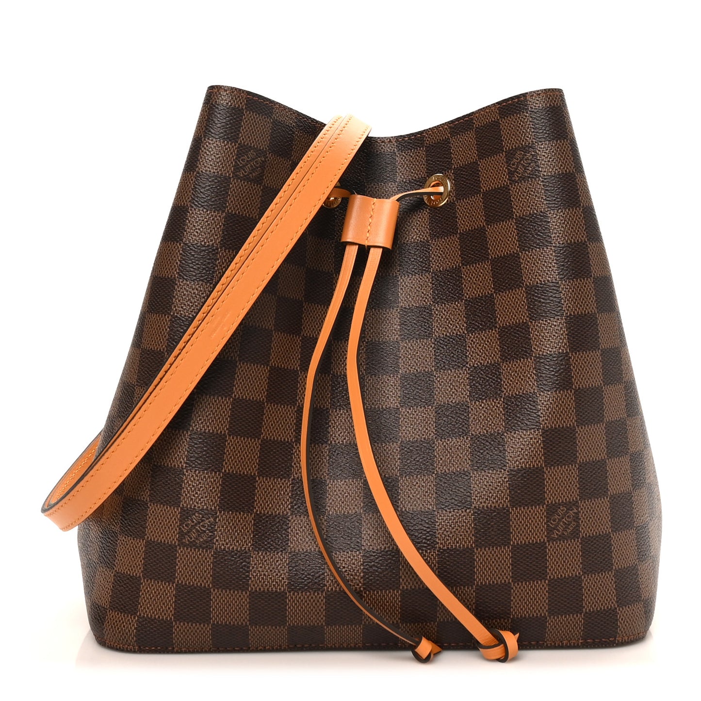 Damier Ebene Neonoe MM Safran