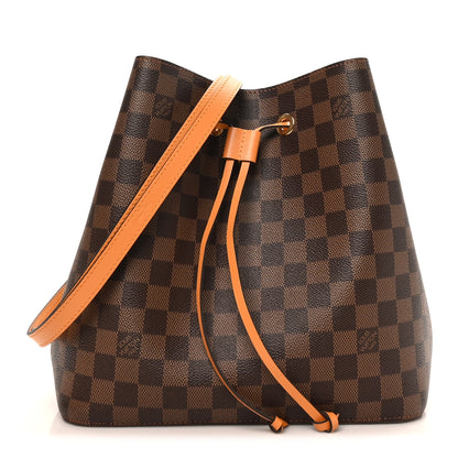 Louis Vuitton Damier Ebene Neonoe MM Safran 1 of 9