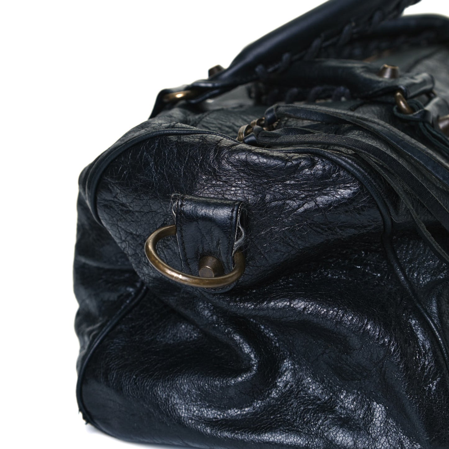 Agneau Classic Hardware Twiggy Black
