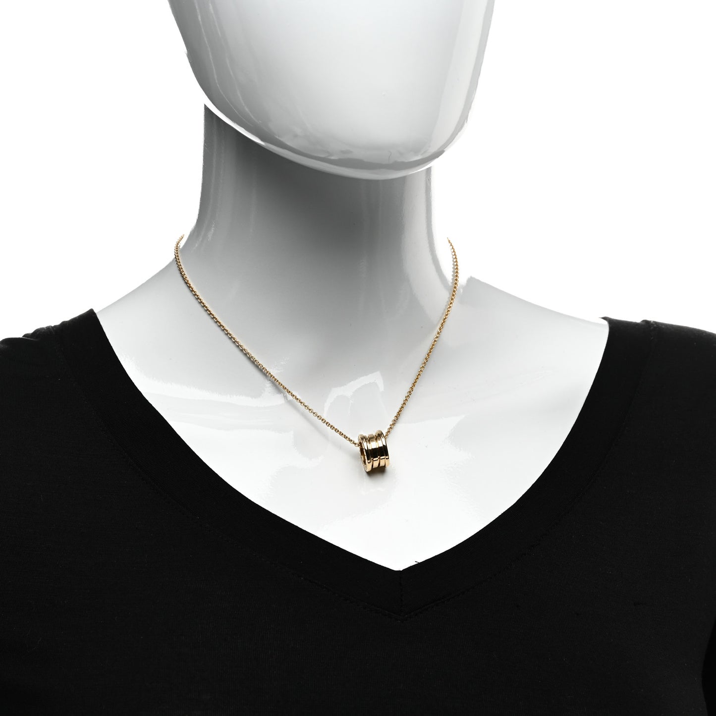 18K Yellow Gold B.Zero1 Pendant Necklace