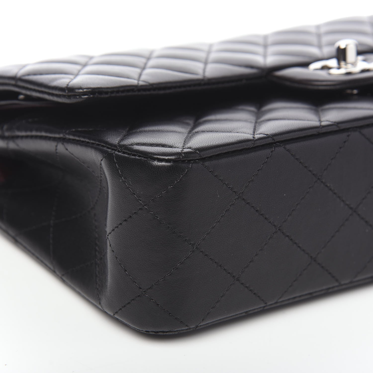 Chanel Lambskin Quilted Medium Double Flap Black 5 of 11