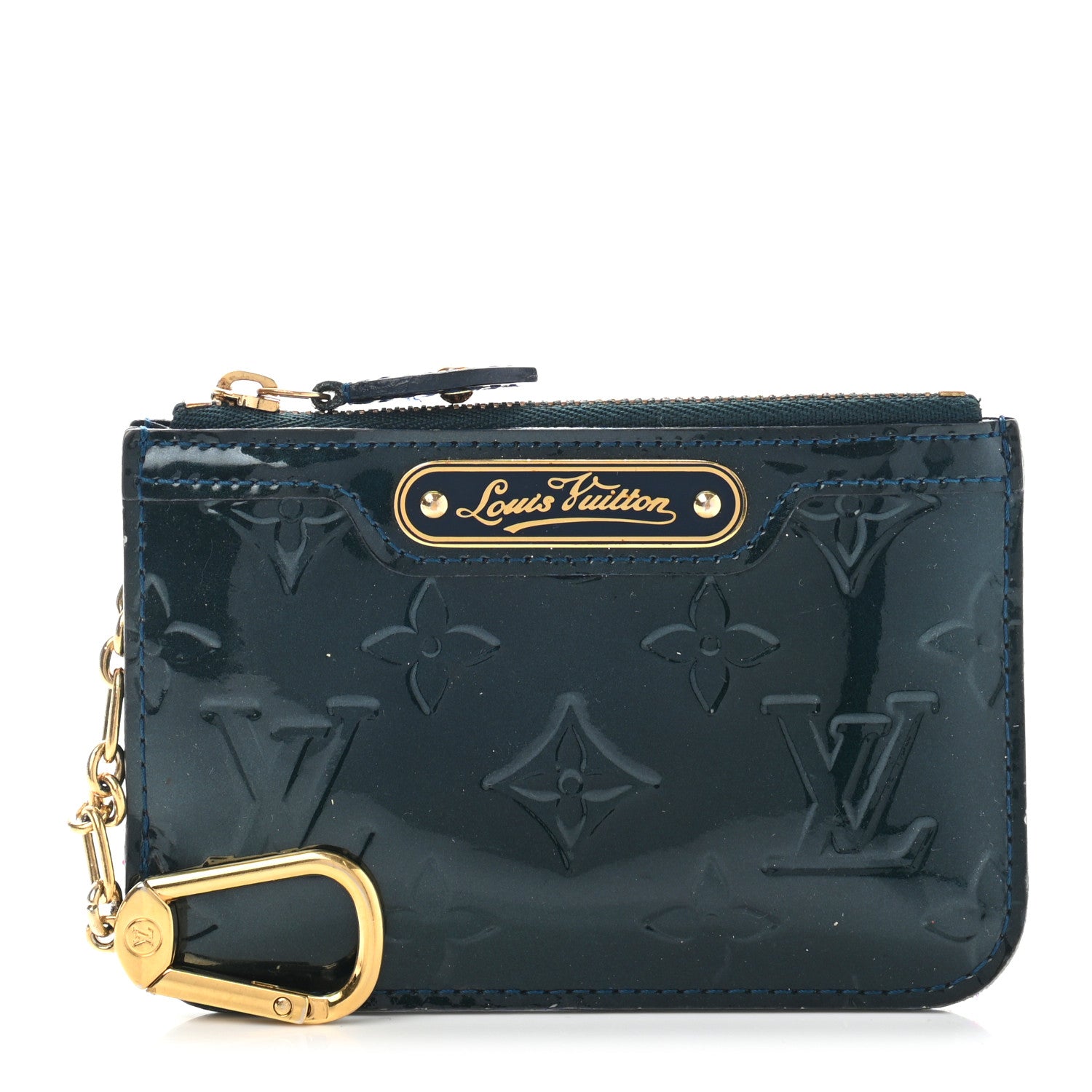 Louis Vuitton Vernis Key Pouch Blue Nuit 1 of 19