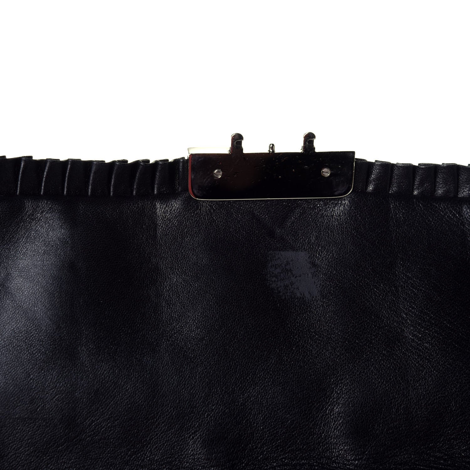 Christian Dior Lambskin Cannage Ruffle New Lock Flap Black 10 of 10