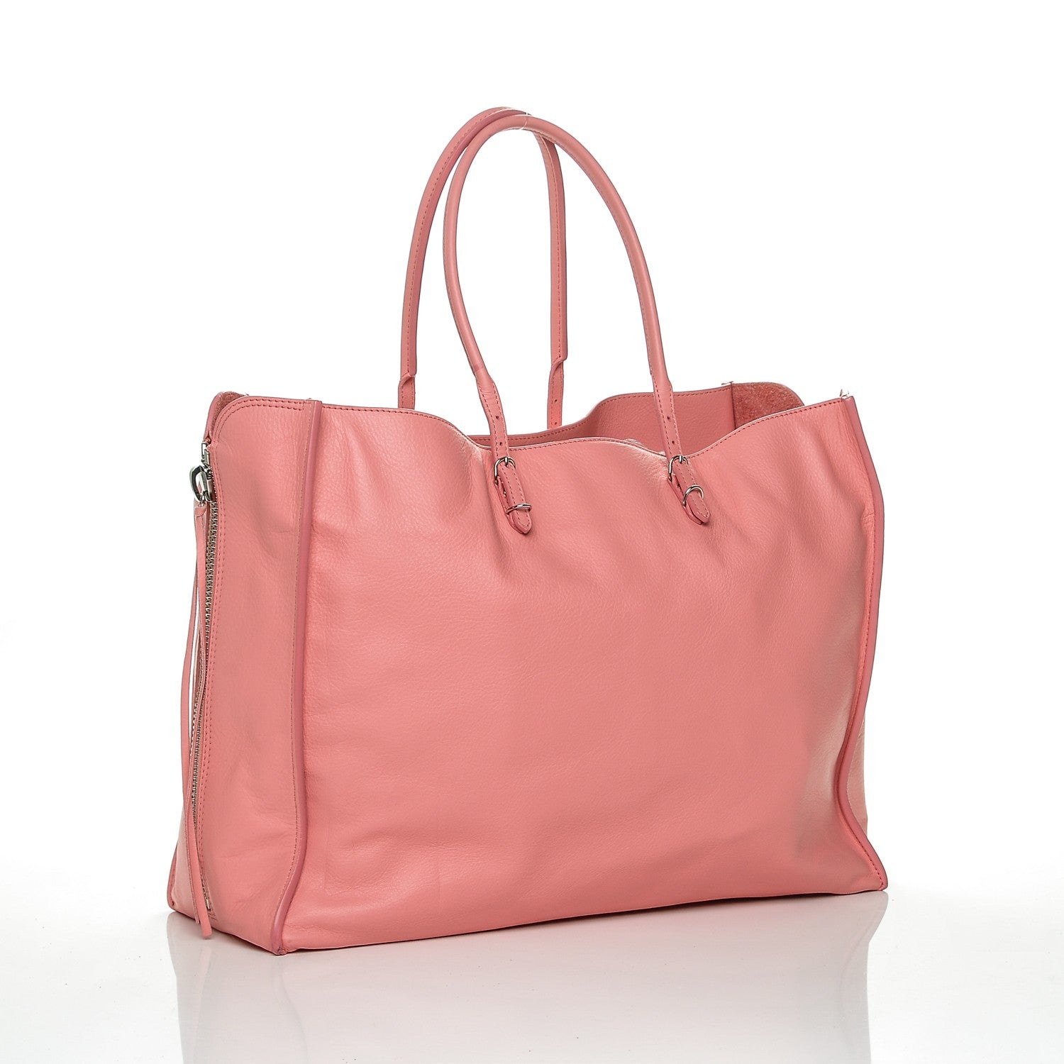 Balenciaga Veau Papier A4 Zip Around Tote Rose Flamingo 3 of 6