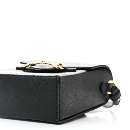 Gucci Dollar Calfskin Vertical Horsebit 1955 Crossbody Bag Black 9 of 11