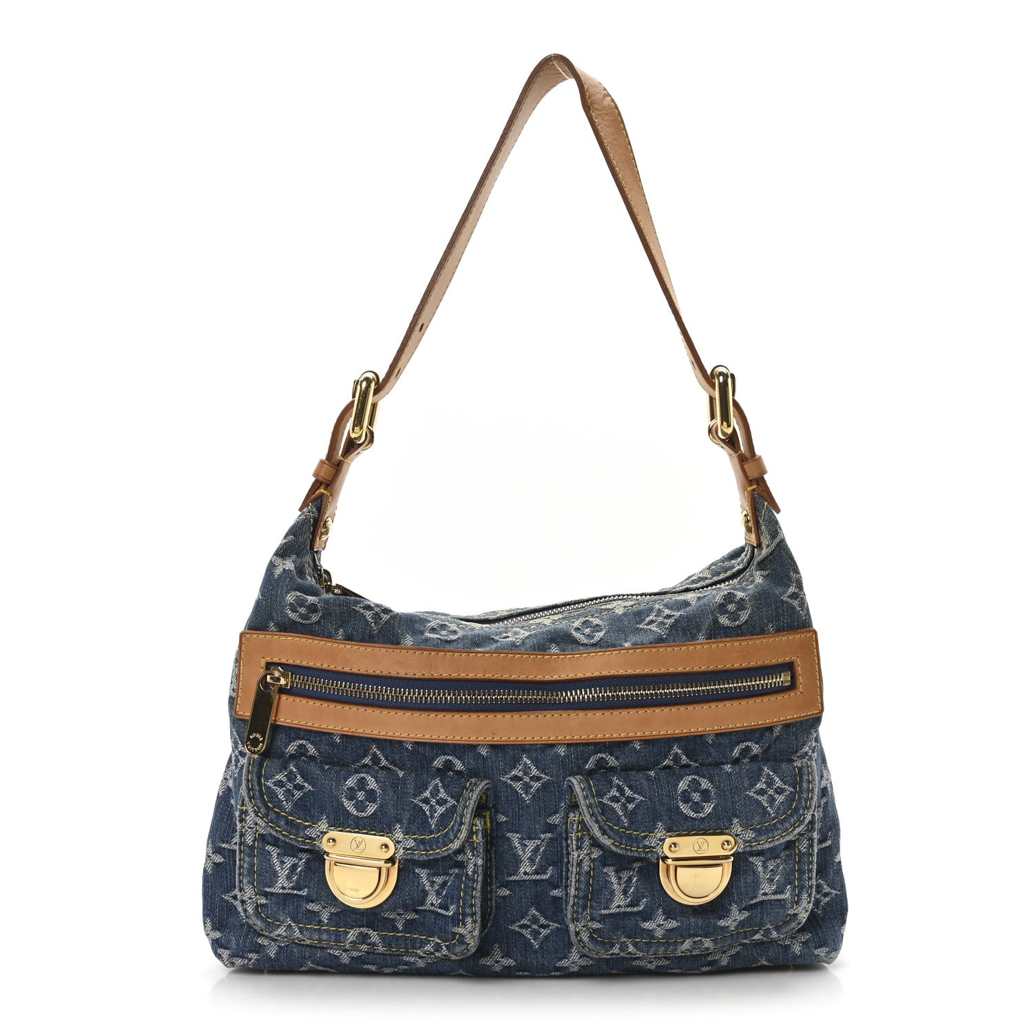 Louis Vuitton Monogram Denim Baggy PM Blue 1 of 10