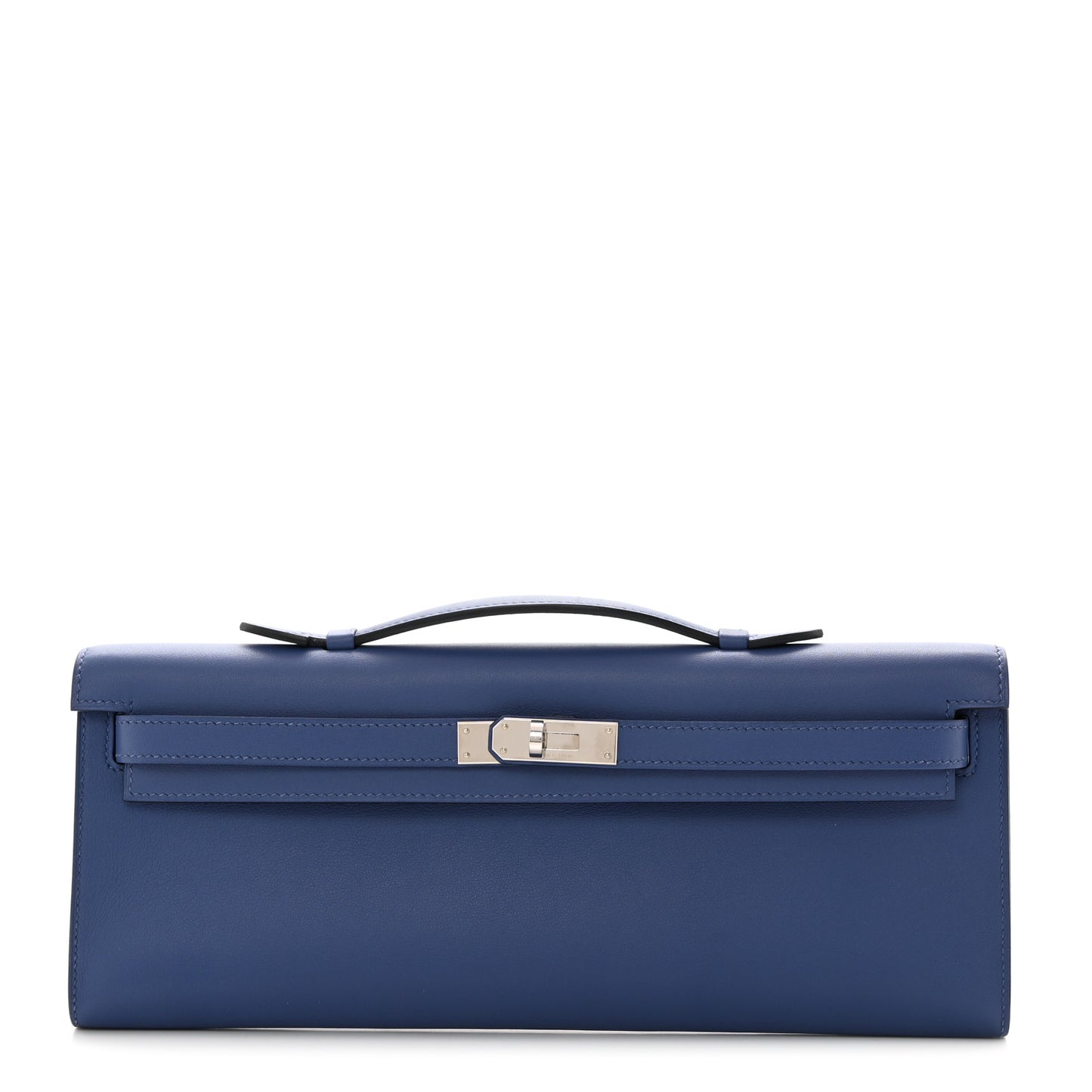 Swift Kelly Cut Clutch Pochette Bleu Brighton