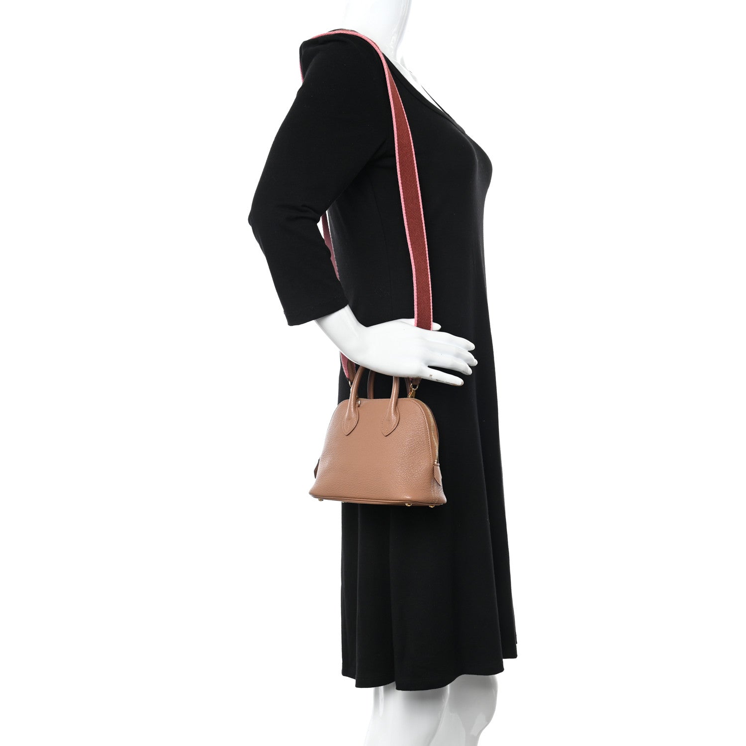 Hermes Chevre Mysore Mini 1923 Bolide Quebracho Rose D'ete 2 of 10
