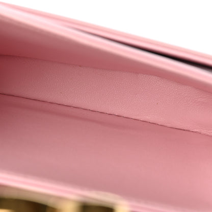 Celine Shiny Calfskin Triomphe Mini Besace Clea Pastel Pink 5 of 14