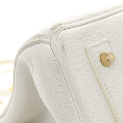 Hermes Taurillon Clemence JPG Birkin 42 White 9 of 27