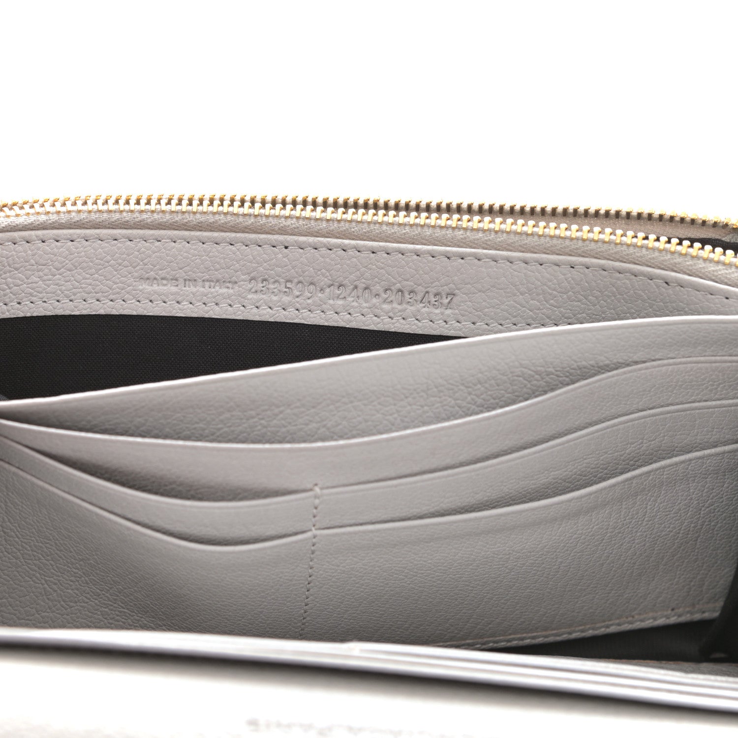 Balenciaga Chevre Giant 12 Gold Hardware Money Wallet Gris Cement 7 of 11