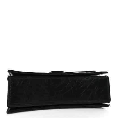 Balenciaga Crushed Calfskin Quilted Matte Black Hardware Small Crush Chain Bag Black 4 of 9