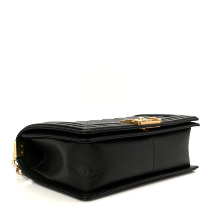 Chanel Caviar Quilted Medium Boy Flap Black 4 of 10