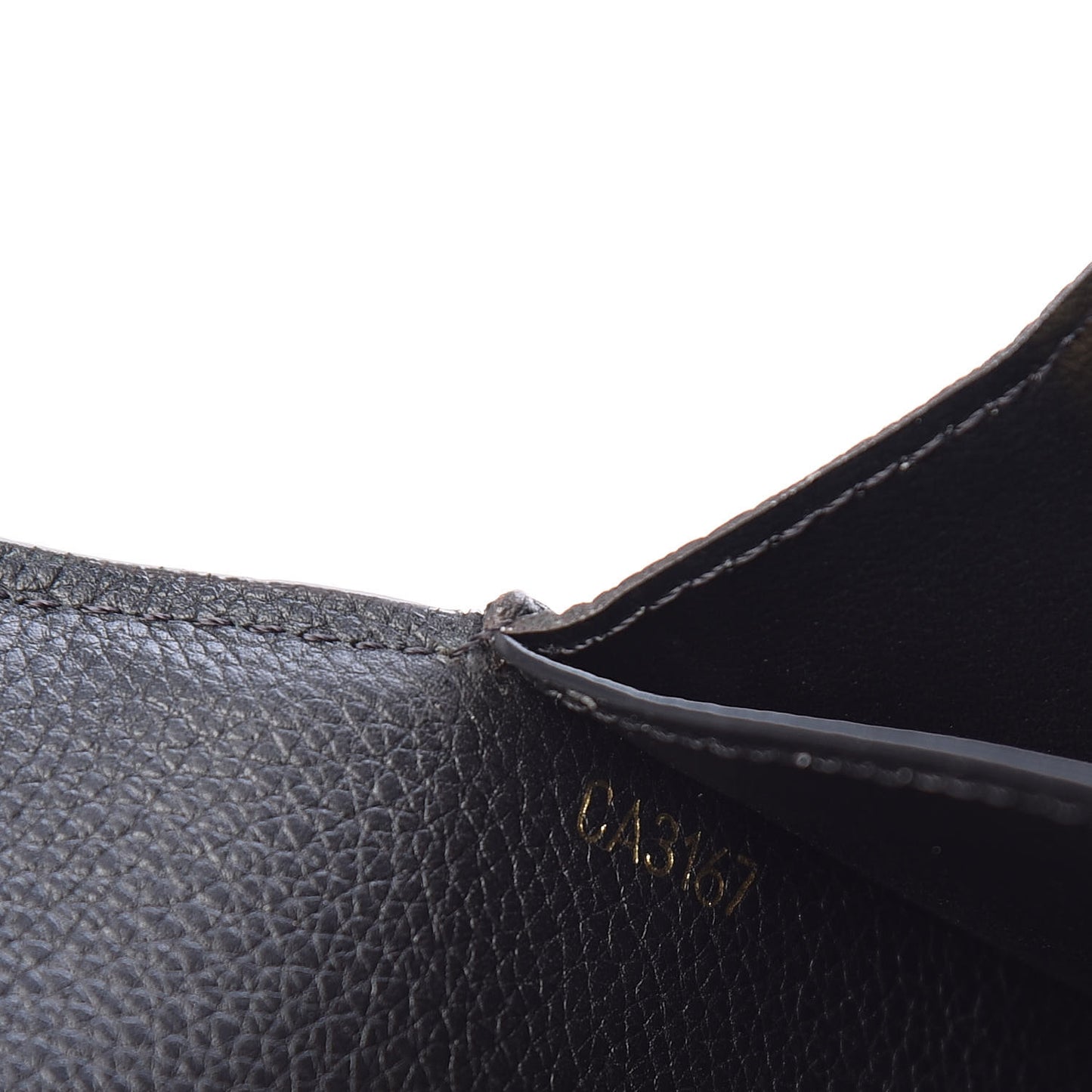Calfskin Double V Wallet Black