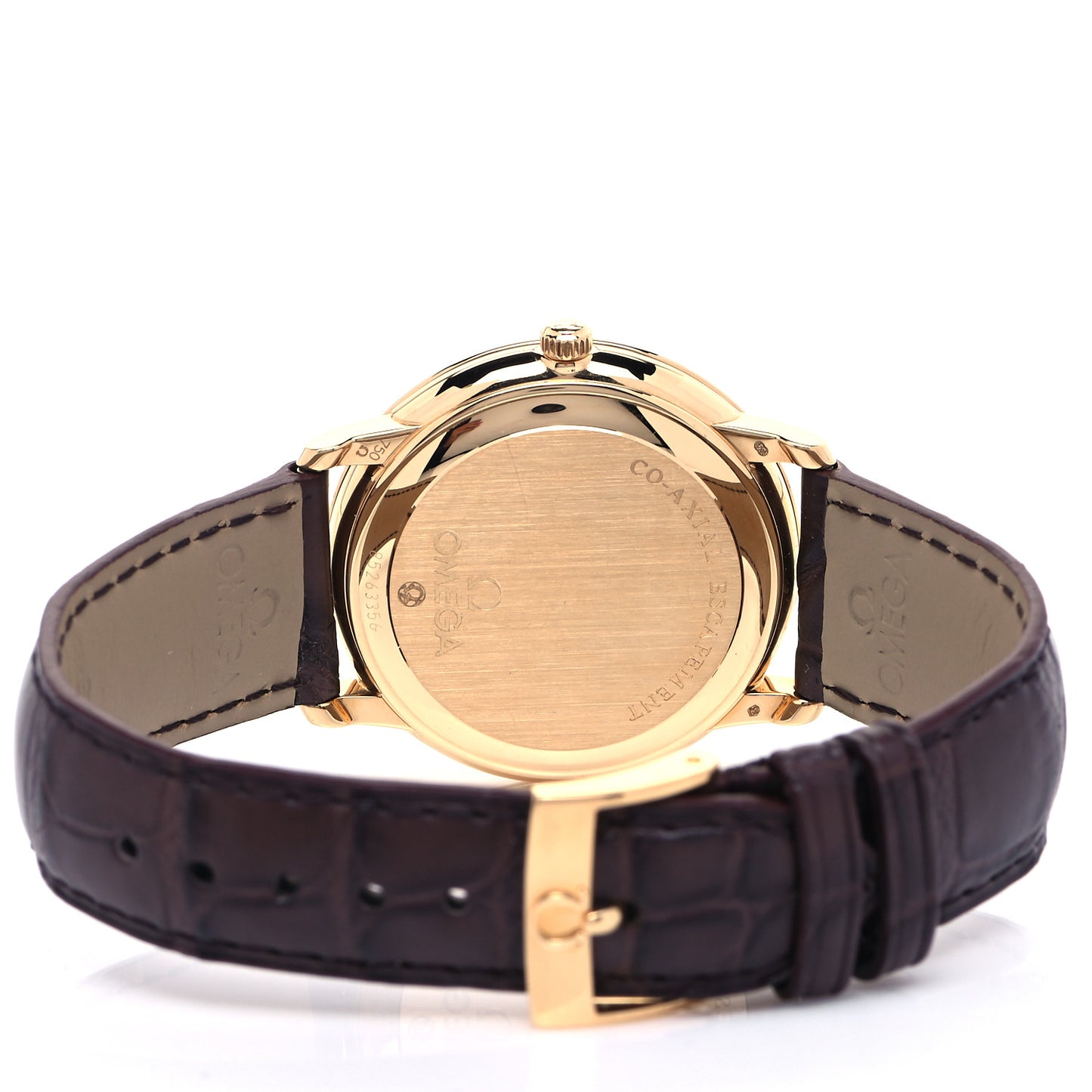 18K Yellow Gold Alligator 36mm De Ville Prestige Co-Axial Automatic Watch 4617.31.02