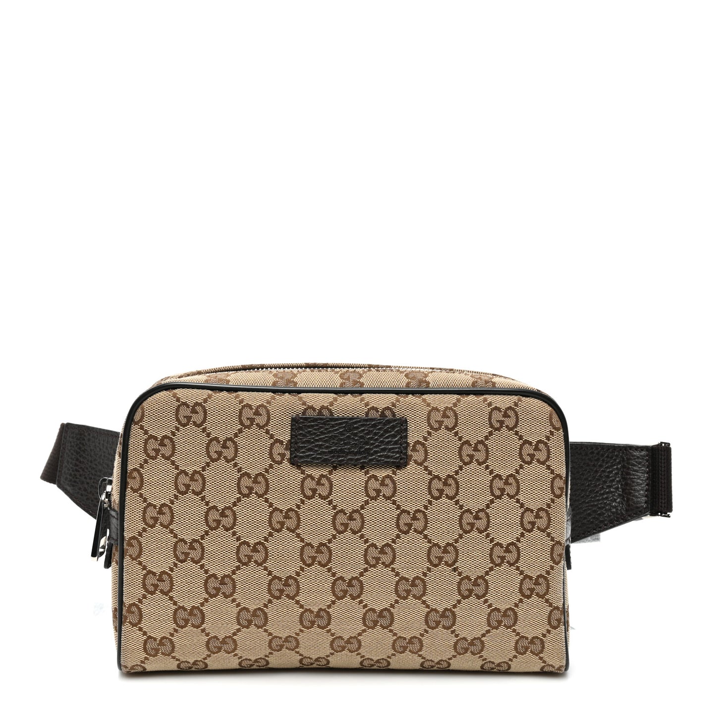 Monogram Dollar Calfskin Belt Bag Beige Ebony Testa di Moro Marrone Scuro