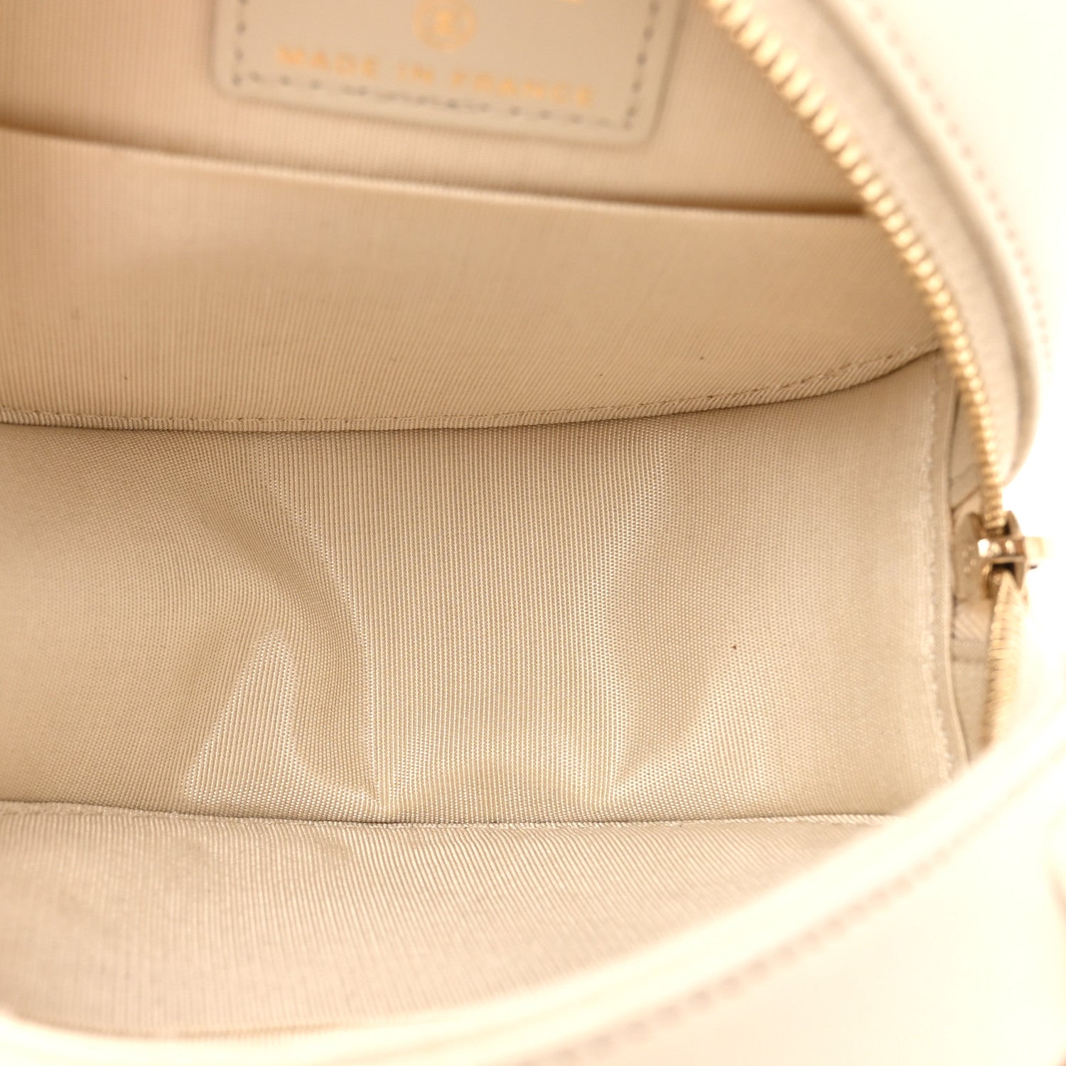 Chanel Lambskin Quilted Chanel 19 Round Clutch With Chain Beige 6 of 12