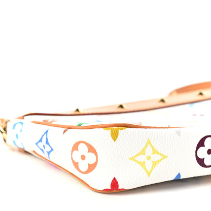 Louis Vuitton Monogram Multicolor Pochette Accessories White 8 of 9