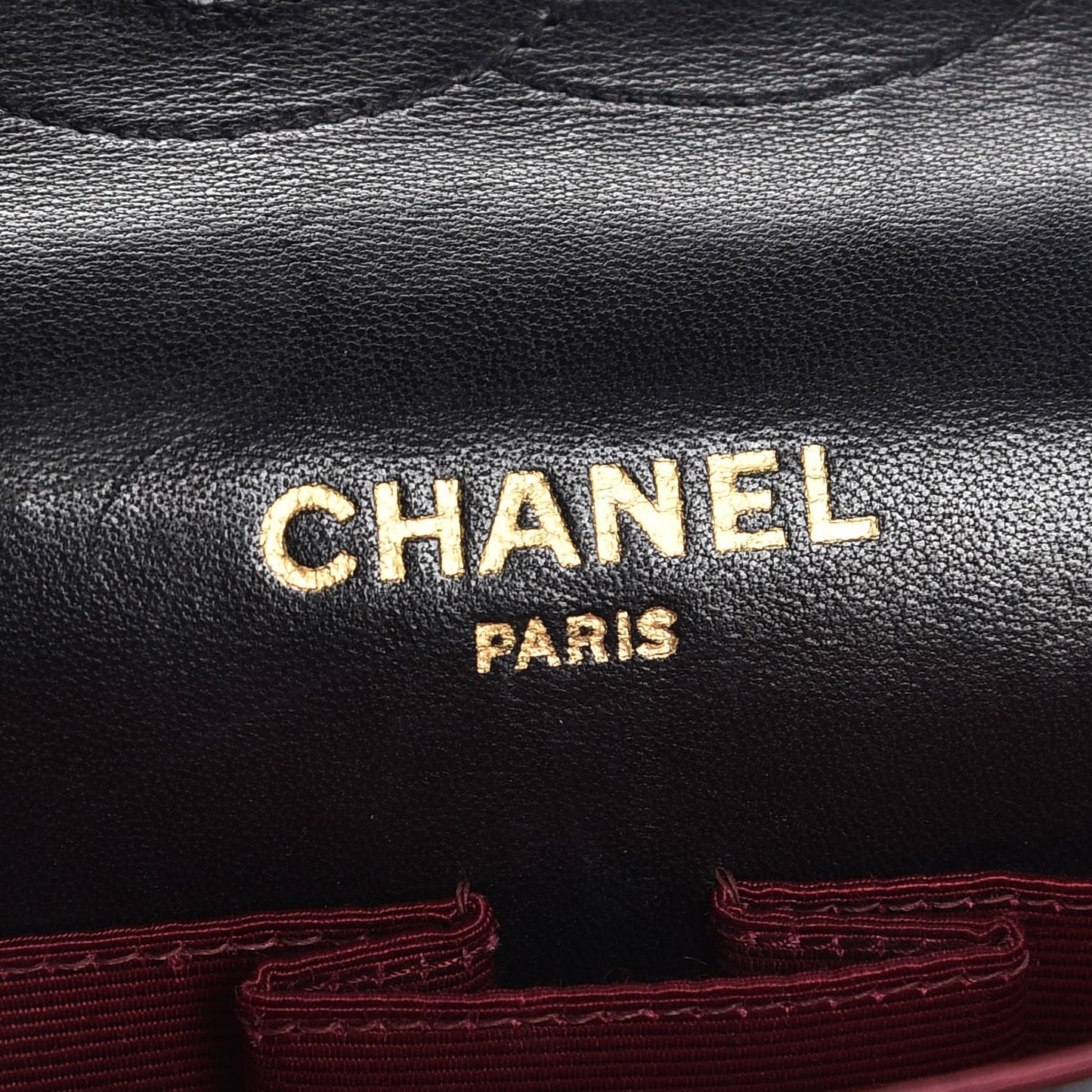 Lambskin Quilted Medium Bijoux Chain Double Flap Black