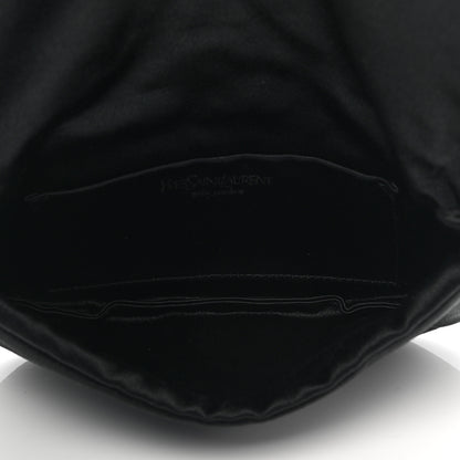 Saint Laurent Satin Crystal Evening Clutch Black 5 of 7