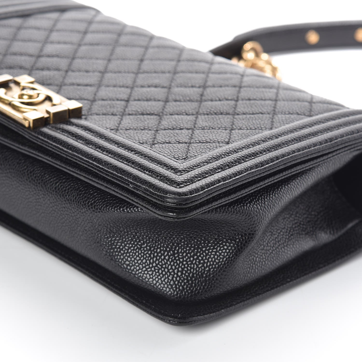 Chanel Caviar Quilted New Medium Boy Flap Black 12 of 13
