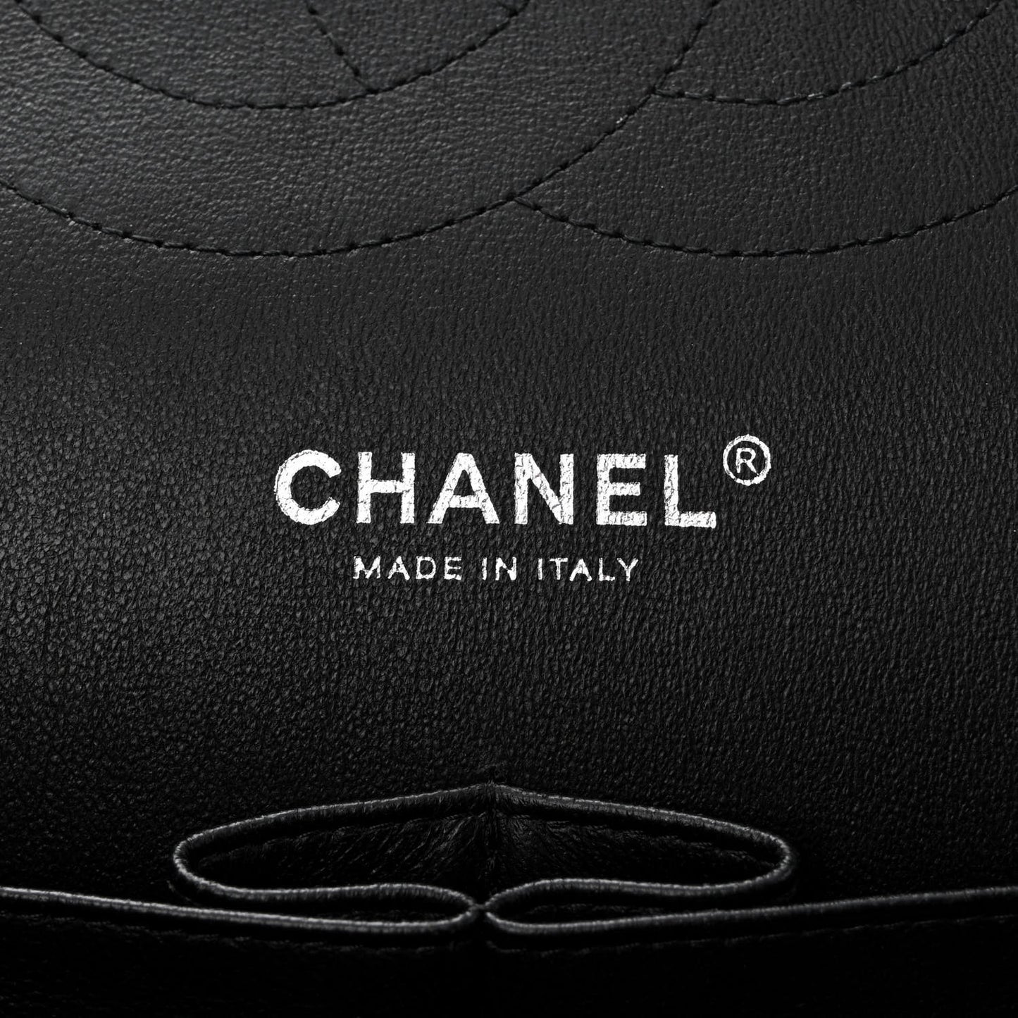 Patent Quilted Jumbo Double Flap Black
