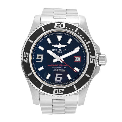 Breitling Stainless Steel 44mm Super Ocean 44 Automatic Watch Black A17391 1 of 5