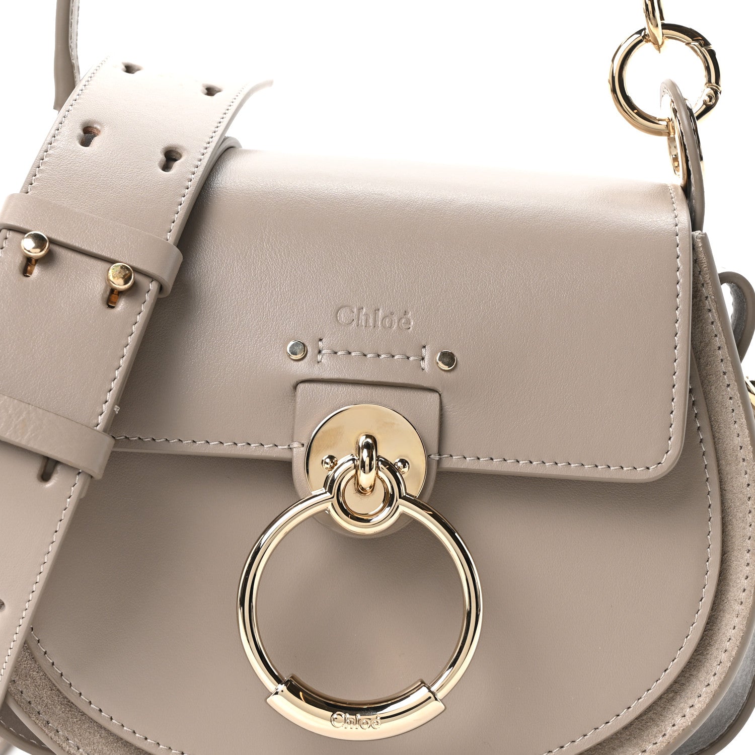 Chloe Calfskin Small Tess Bag Motty Grey 8 of 10