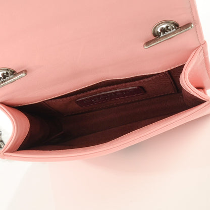 Chanel Lambskin Plexiglass Boy Brick Flap Pink 5 of 7