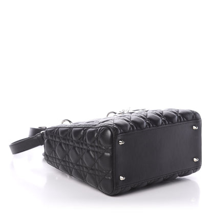 Christian Dior Lambskin Cannage Medium Lady Dior Black 6 of 11